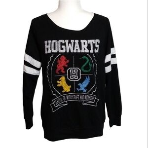 HARRY Potter Hogwarts Houses Sweatshirt Size Large Juniors